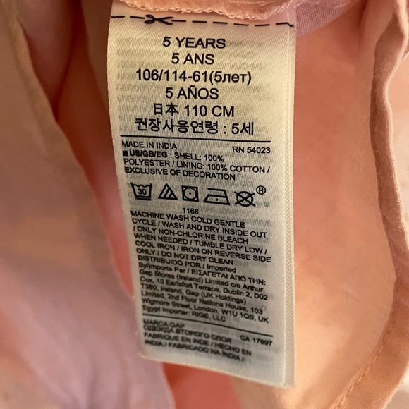 EUC Baby GAP Pink Tulle Tiered Dress - size 5 - Picture 7 of 8